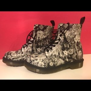 Black and white Doc Martins